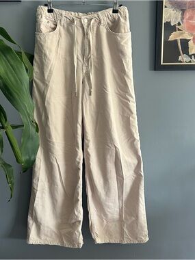 Pilcro Womens Drawstring Wide Leg Pants sz Small